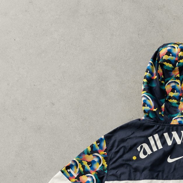 Nike Jacket White, Multicolor Limited (M)