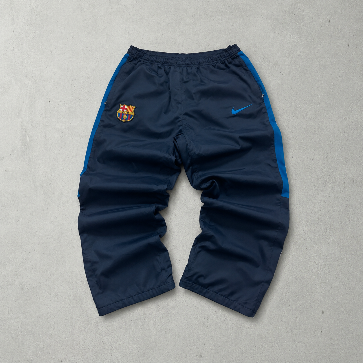 FC Barcelona Nike Joggers Schwarz, Marineblau Rare Stitched Logo (S)