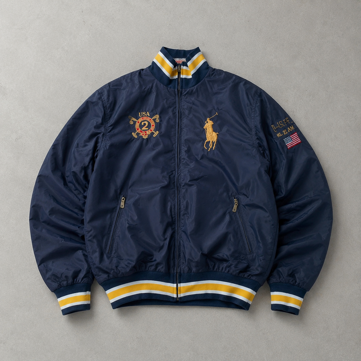 Ralph Lauren Windbreaker Marineblau Rare (M)