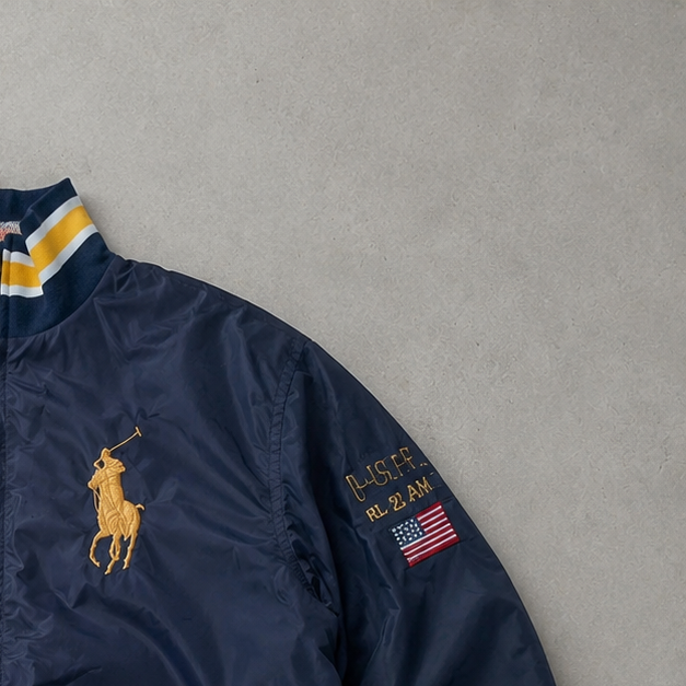 Ralph Lauren Windbreaker Marineblau Rare (M)