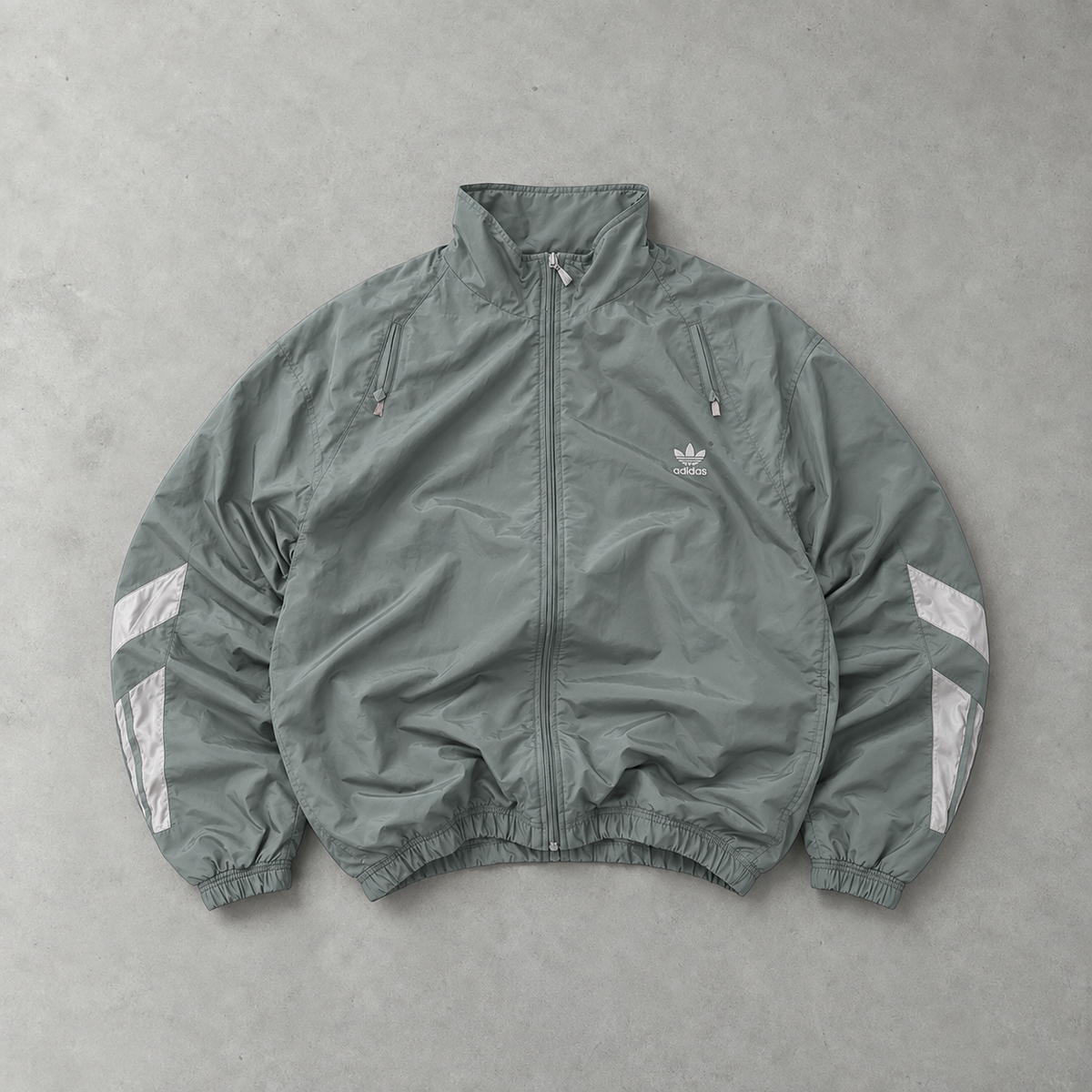 Adidas Track Jacket Turquoise/White Rare (M)