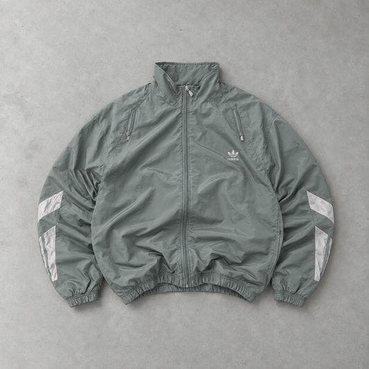 Adidas Track Jacket Turquoise/White Rare (M)