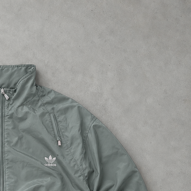 Adidas Track Jacket Turquoise/White Rare (M)