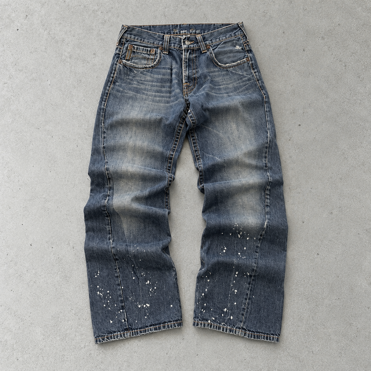 Y2K Armani Jeans Straight Fit Jeans Blue Rare (W27 | DE 42)