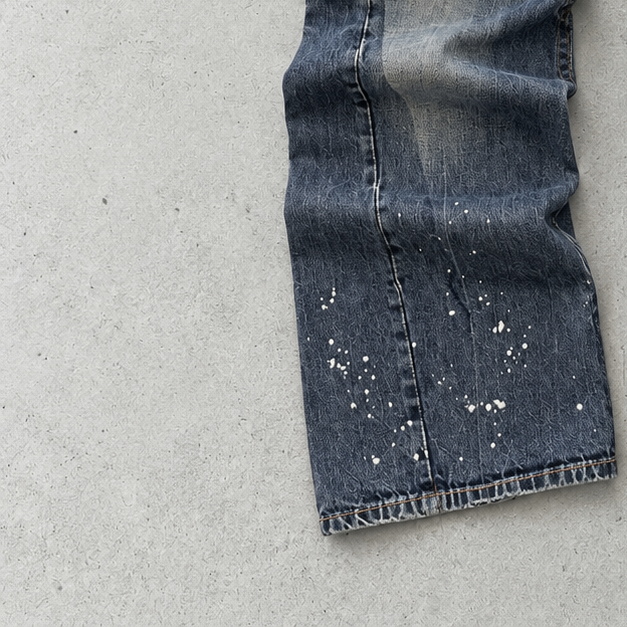 Y2K Armani Jeans Straight Fit Jeans Blue Rare (W27 | DE 42)
