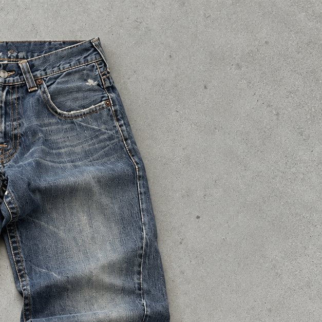 Y2K Armani Jeans Straight Fit Jeans Blue Rare (W27 | DE 42)