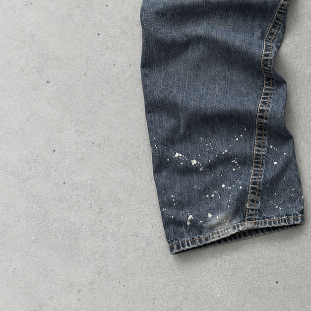 Y2K Armani Jeans Straight Fit Jeans Blue Rare (W27 | DE 42)