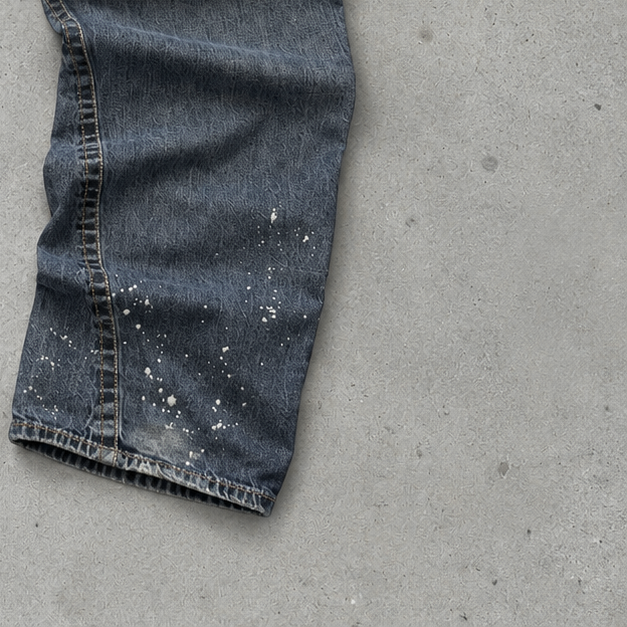 Y2K Armani Jeans Straight Fit Jeans Blue Rare (W27 | DE 42)
