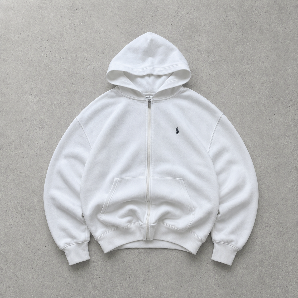Ralph Lauren Sweater Weiß Rare (L) Stitched Logo