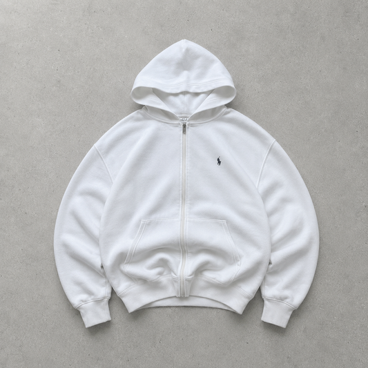 Ralph Lauren Sweater Weiß Rare (L) Stitched Logo