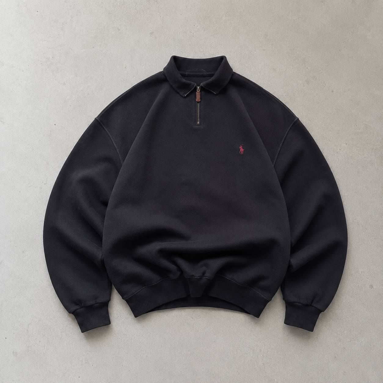Ralph Lauren Streetwear Piece Schwarz Rare (L) Stitched Logo