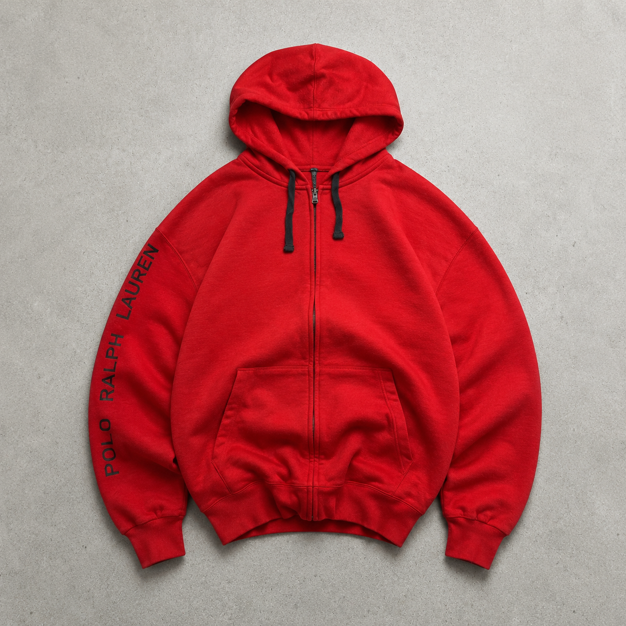 Ralph Lauren Hoodie Rot, Schwarz Limited (L) Stitched Logo