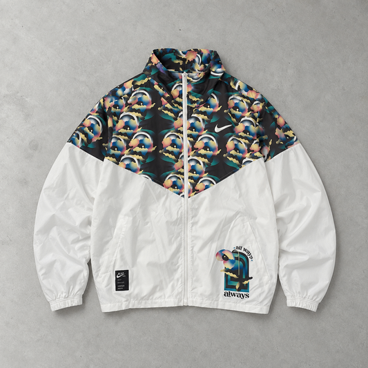 Nike Windbreaker Bunt Rare (M)