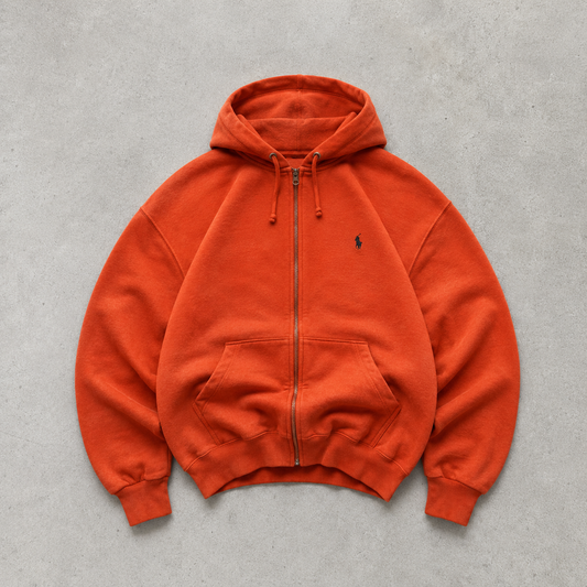 Ralph Lauren Vest Orange Rare (L) Stitched Logo