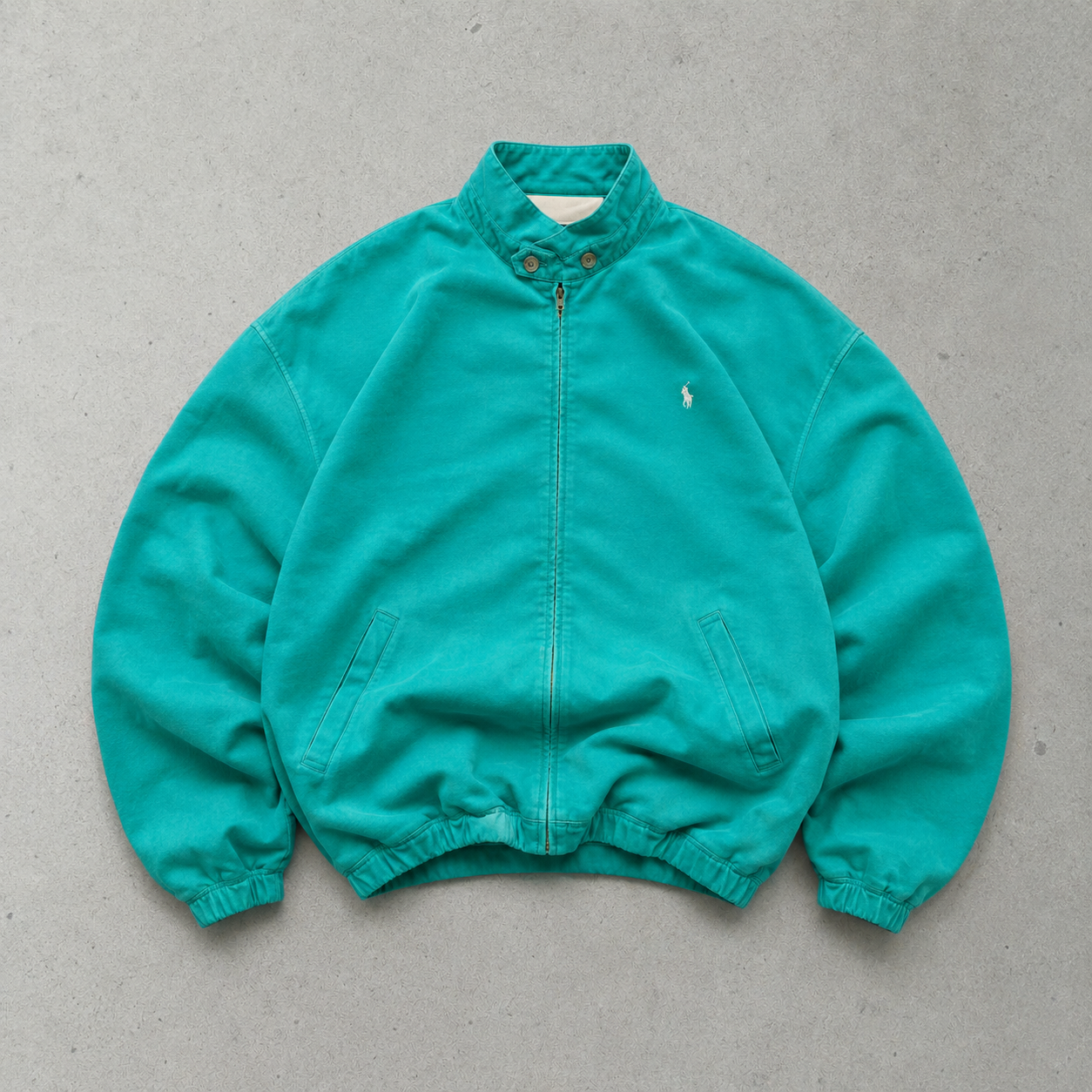 Ralph Lauren Harrington Jacket Mintgrün Rare Stitched Logo (XL)