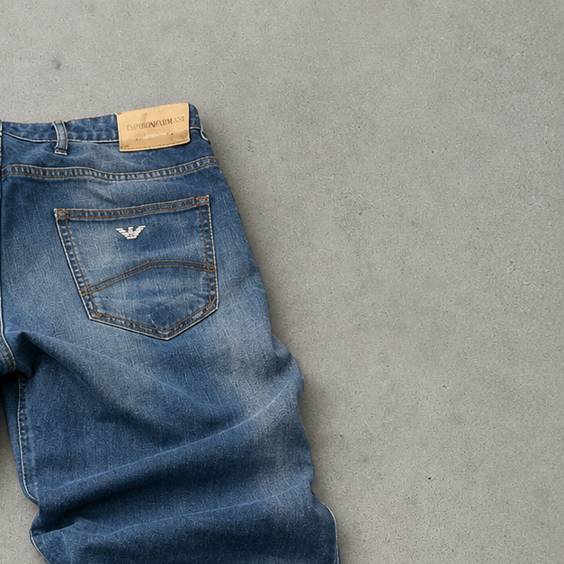 Y2K Armani Bootcut Jeans Navy Limited (W31 | DE 46)