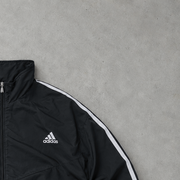 Adidas Track Jacket Black/White Rare (M)