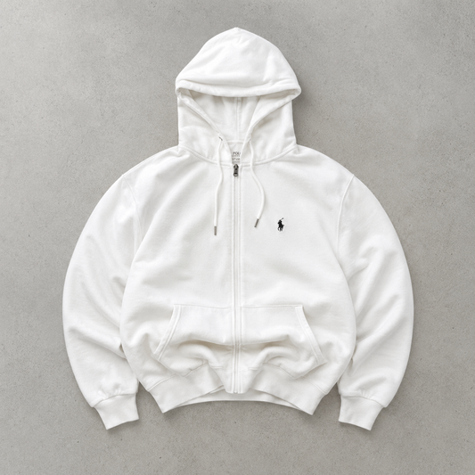 Ralph Lauren Hoodie Weiß Rare (M) Stitched Logo