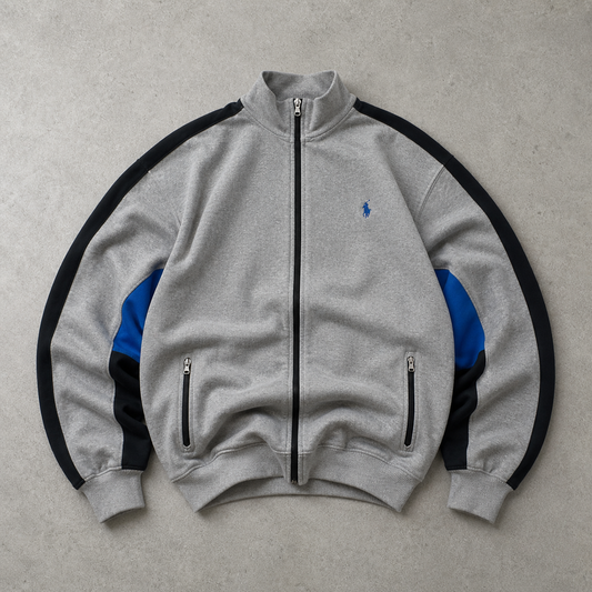 Y2K Ralph Lauren Streetwear Piece Grau Limited (M) Stitched Logo