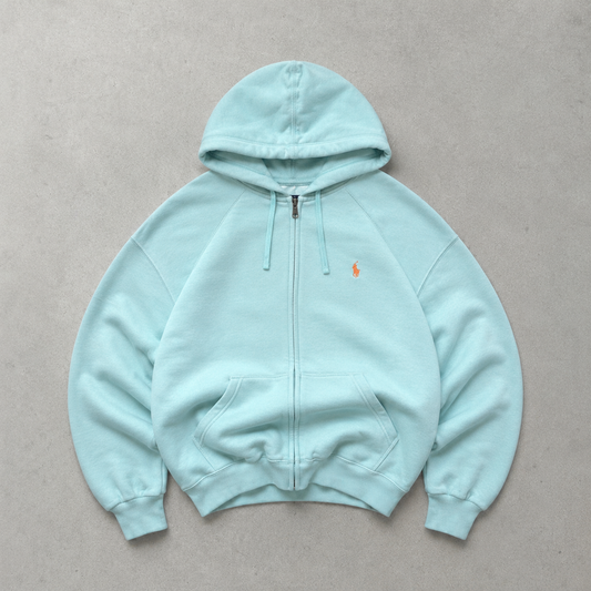 Ralph Lauren Hoodie Mintgrün Rare (M) Stitched Logo