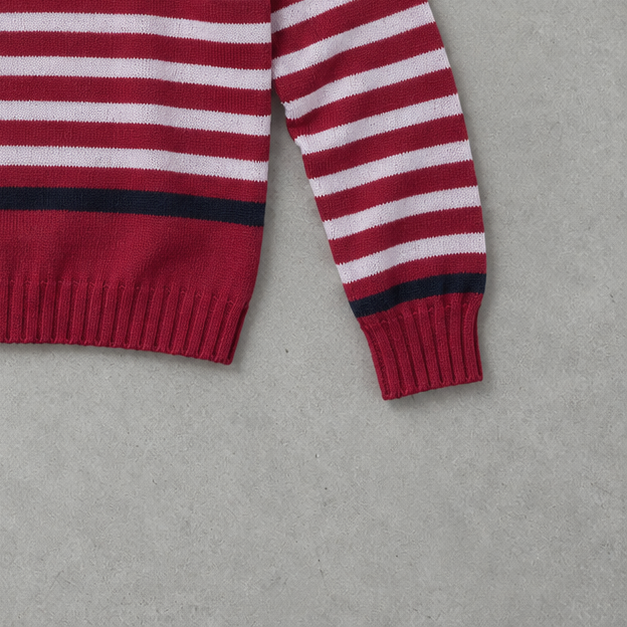 Y2K Polo Ralph Lauren Sweater Weiß, Marineblau Rare (L)