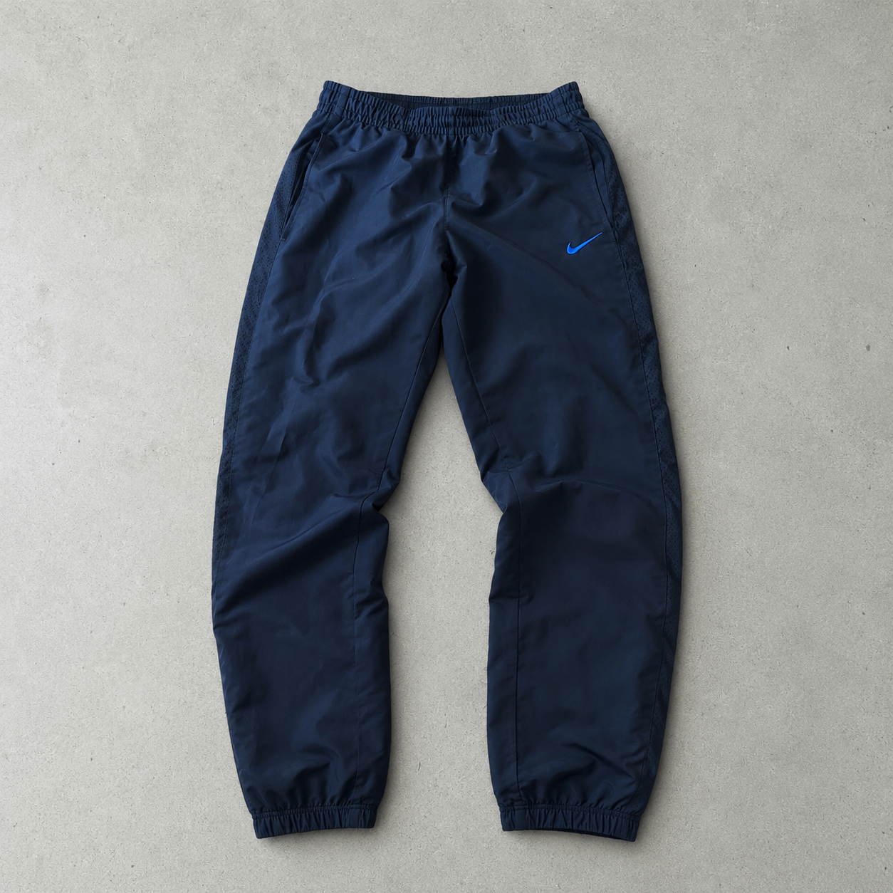 2000 Y2K Nike Track Pants Marineblau, Schwarz Rare (M)