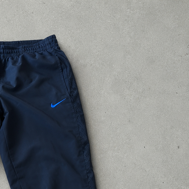 2000 Y2K Nike Track Pants Marineblau, Schwarz Rare (M)