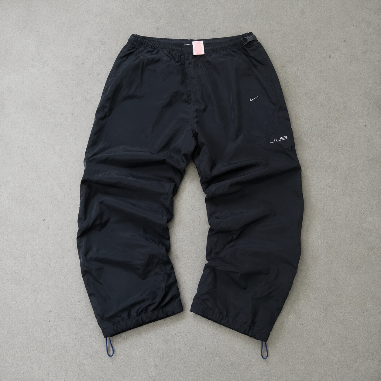 Y2K Nike Cargo Pants Schwarz Rare Stitched Logo (M)