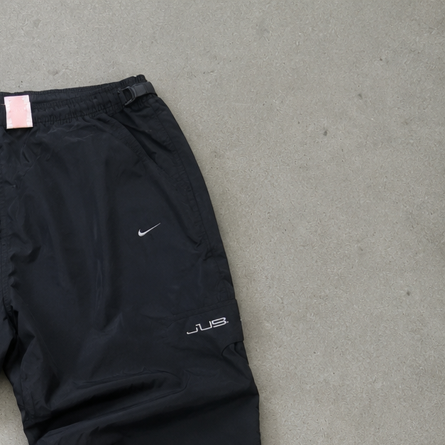 Y2K Nike Cargo Pants Schwarz Rare Stitched Logo (M)