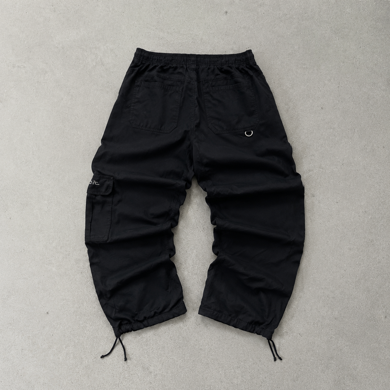 Y2K Nike Cargo Pants Schwarz Rare Stitched Logo (M)
