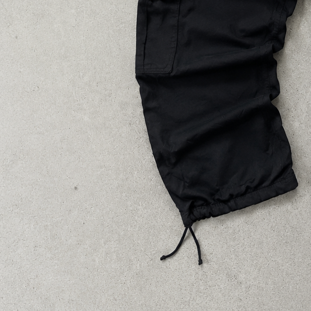 Y2K Nike Cargo Pants Schwarz Rare Stitched Logo (M)