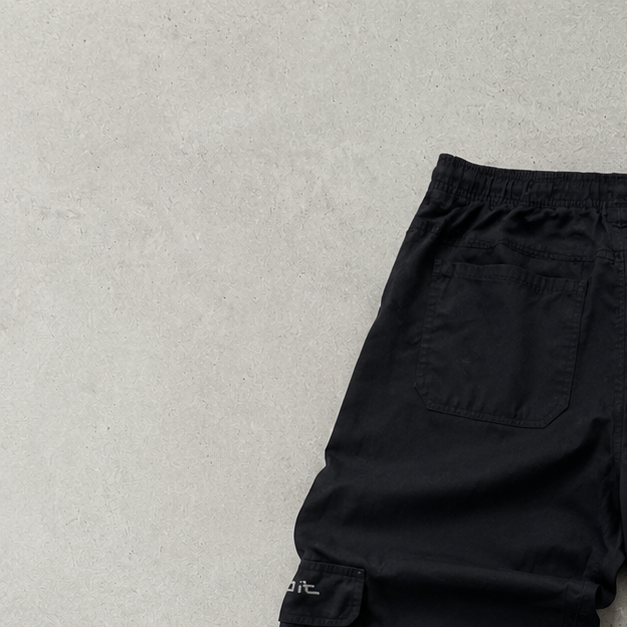 Y2K Nike Cargo Pants Schwarz Rare Stitched Logo (M)