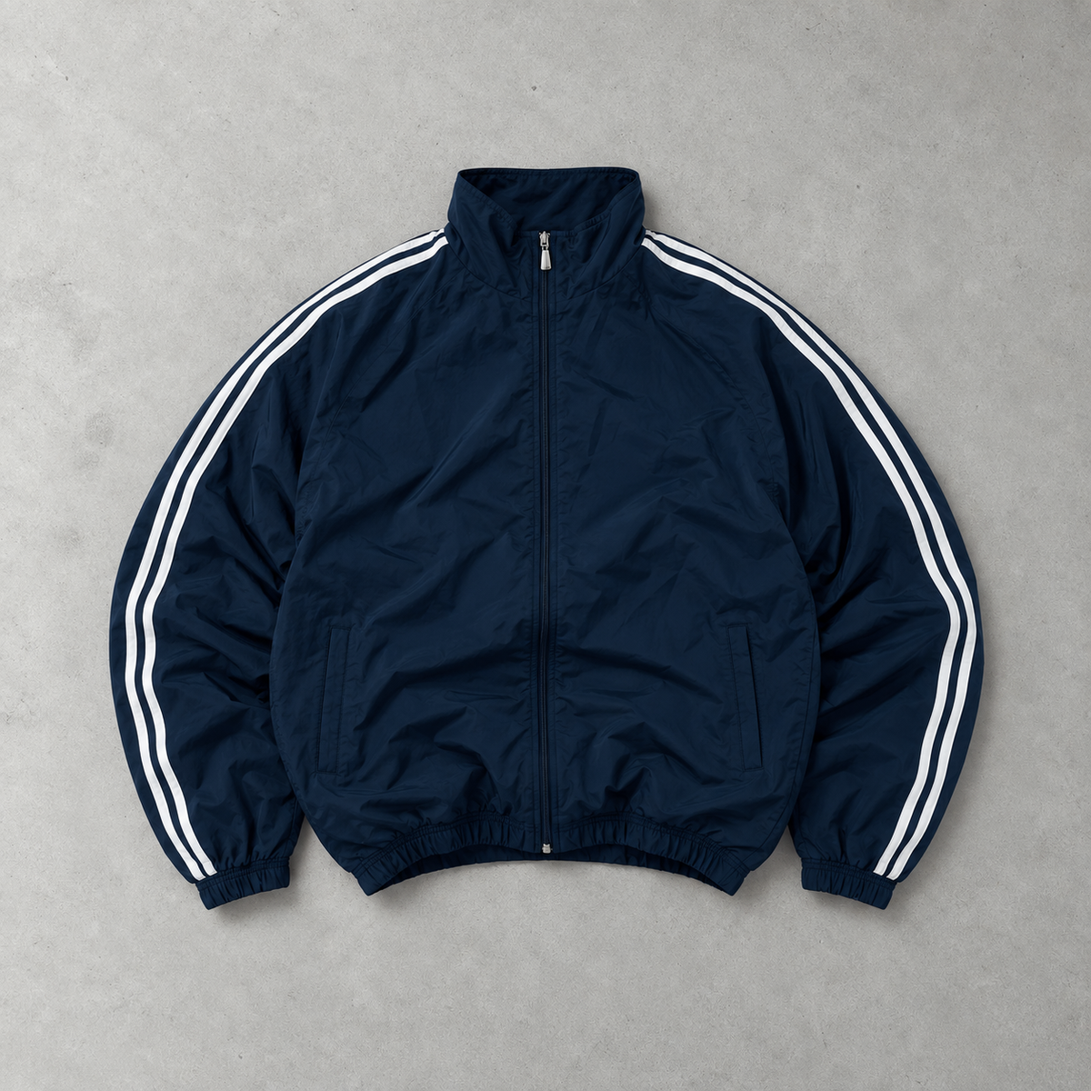 Adidas Trainingsjacke Marine/Weiß Selten (M)