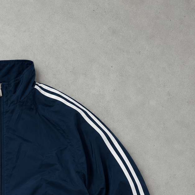 Adidas Trainingsjacke Marine/Weiß Selten (M)