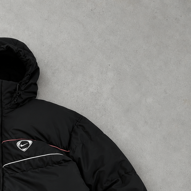 Y2K Nike Puffer Jacket Black Limited (S)