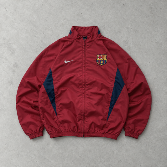 Barcelona 2000 Nike Track Jacket Burgunderrot Rare (L)