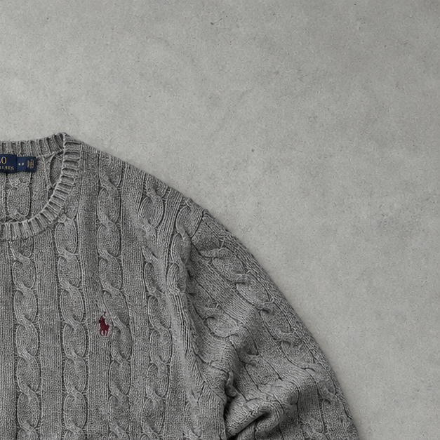 Ralph Lauren Sweater Grau Rare (L)