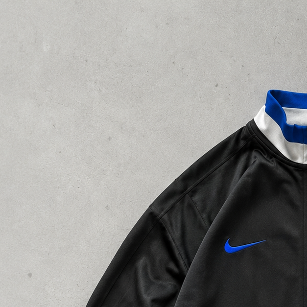 USA 90s 80s Y2K 2000 Nike Hoodie Blue, Black Rare (M)