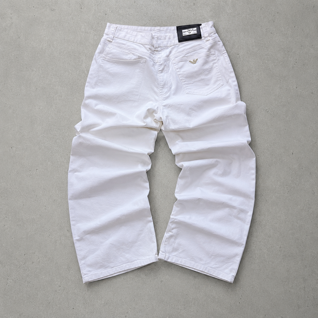 Y2K Armani Jeans Bootcut Jeans White Limited (M)