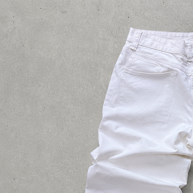 Y2K Armani Jeans Bootcut Jeans White Limited (M)