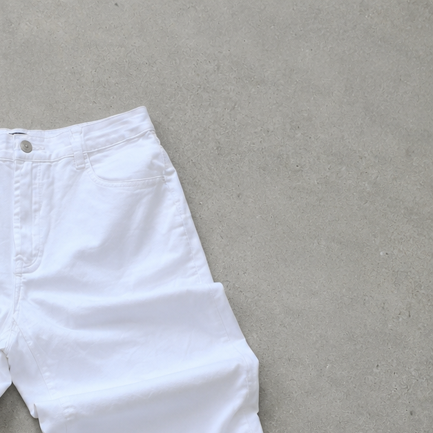 Y2K Armani Jeans Bootcut Jeans White Limited (M)