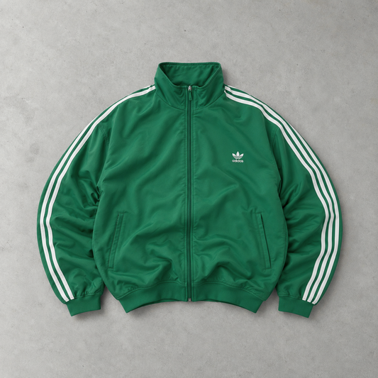 Adidas Track Jacket Green/White Limited (M)