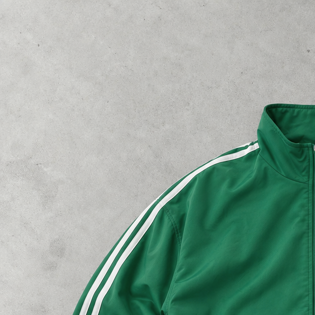 Adidas Track Jacket Green/White Limited (M)