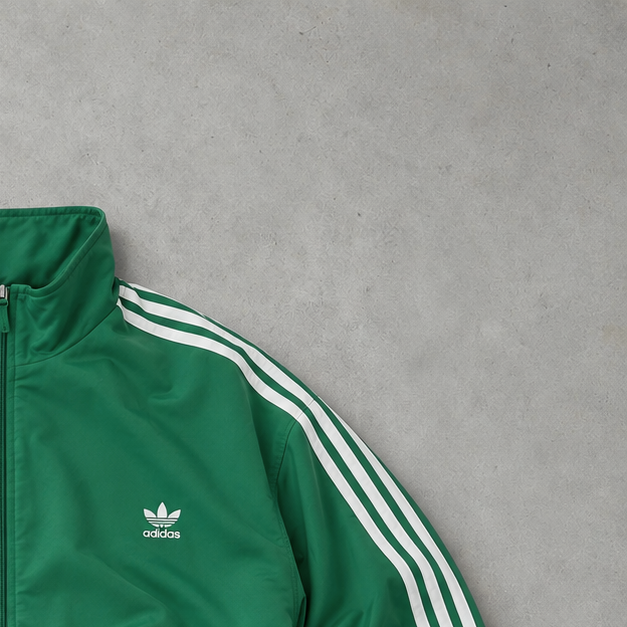 Adidas Track Jacket Green/White Limited (M)