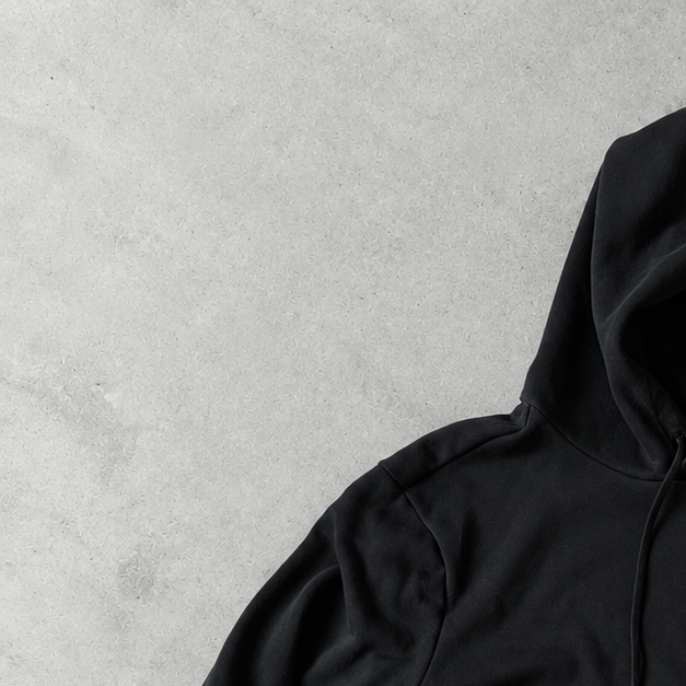 Ralph Lauren Stitched Logo Hoodie Black Rare (XL)