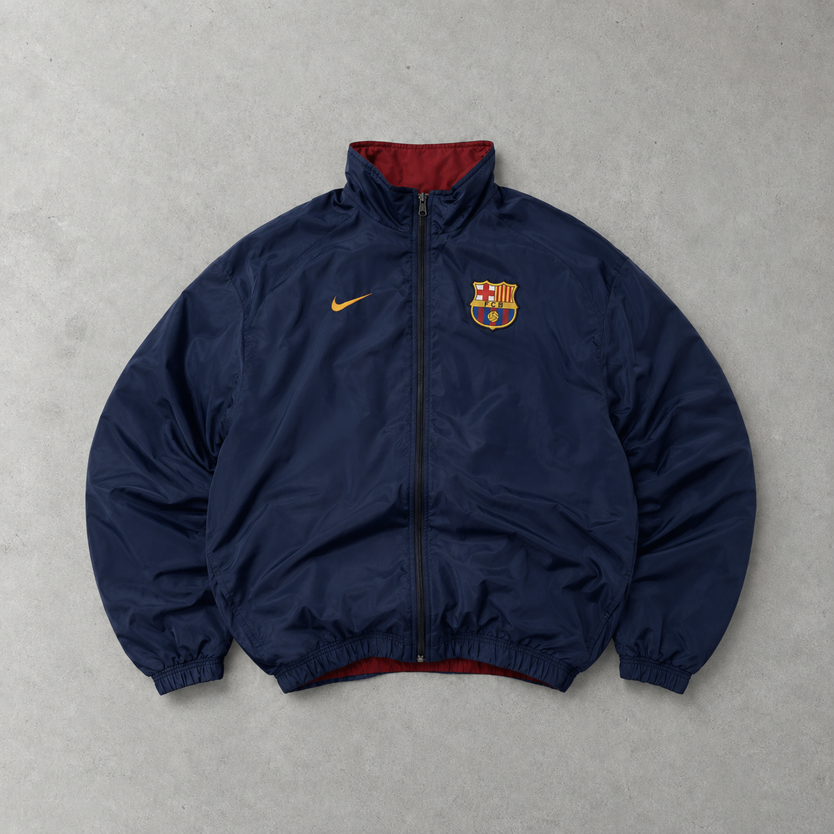 FC Barcelona 90s Nike Jacket Marineblau Rare (Size XL)