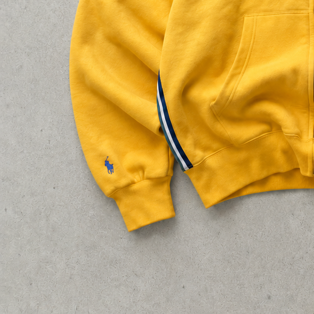 Ralph Lauren Hoodie Gelb Rare (S) Stitched Logo