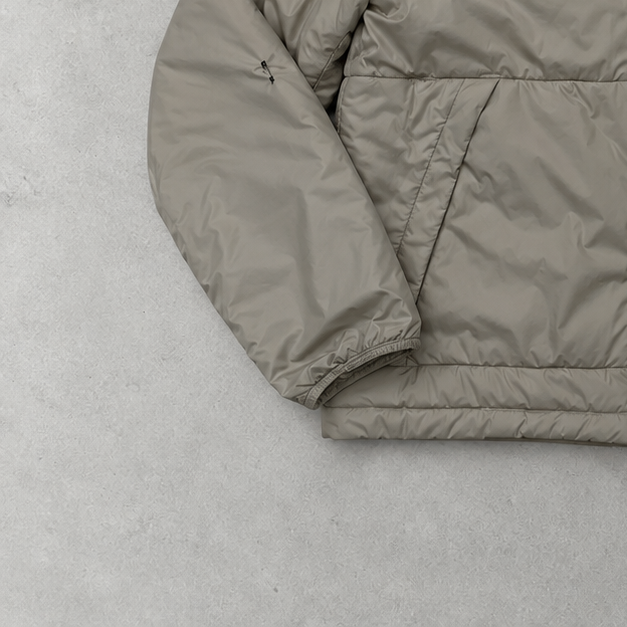 Nike Puffer Jacket Beige Rare (L) Stitched Logo