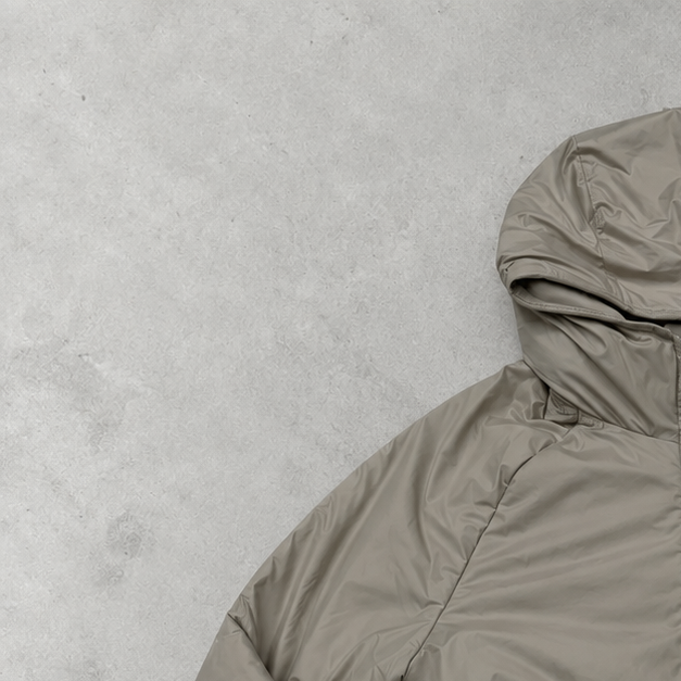 Nike Puffer Jacket Beige Rare (L) Stitched Logo