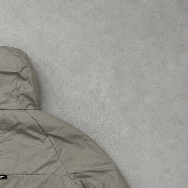 Nike Puffer Jacket Beige Rare (L) Stitched Logo